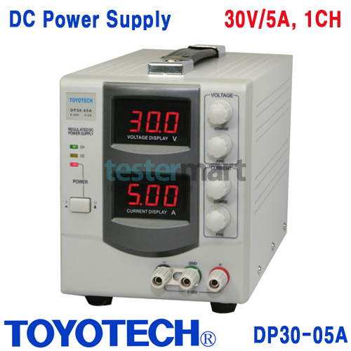 [TOYOTECH DP30-05A] 30V/5A, DC Power Supply, 1채널 가변형 DC 전원공급기