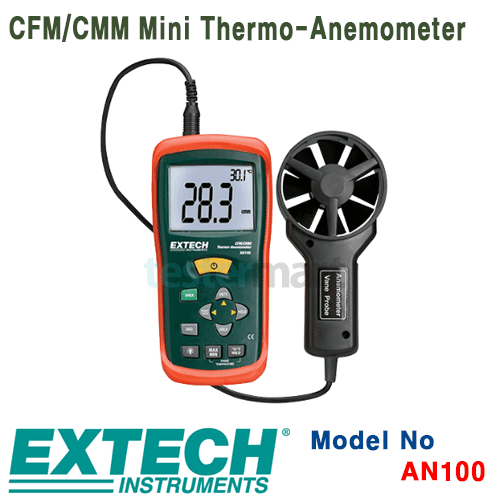 [EXTECH] AN100, CFM/CMM Mini Thermo-Anemometer, 풍속계, [익스텍]