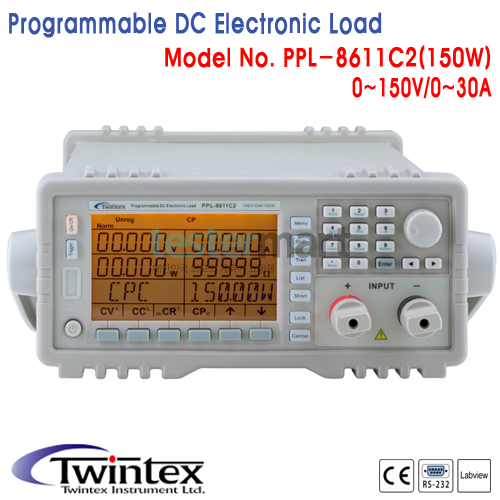 [TWINTEX PPL-8611C2] 150V/30A, 150W, DC전자부하기