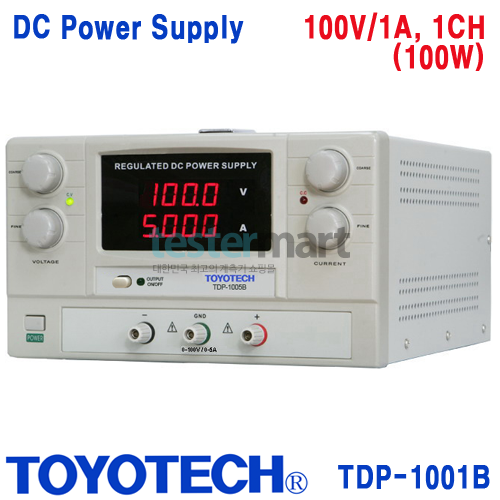 [TOYOTECH TDP-1001B] 100V/1A, 100W, DC 전원공급기