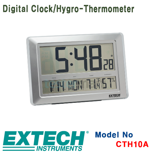 [EXTECH] CTH10A, Digital Clock/Hygro-Thermometer, 디지털 시계, 온도/습도 표시 [익스텍]