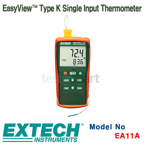 [EXTECH] EA11A, EasyView™ Type K Single Input Thermometer, 1채널 온도계 [익스텍]