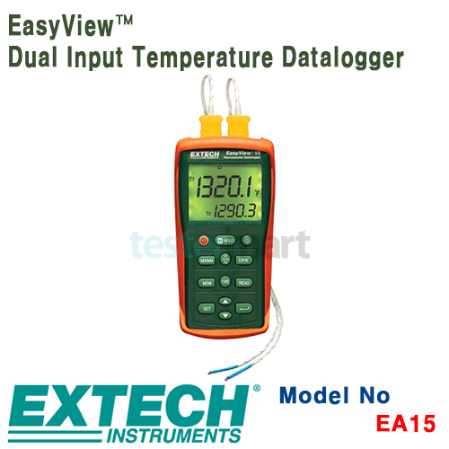 [EXTECH] EA15, EasyView™ Dual Input Temperature Datalogger, 2채널 온도 데이터로거 [익스텍]