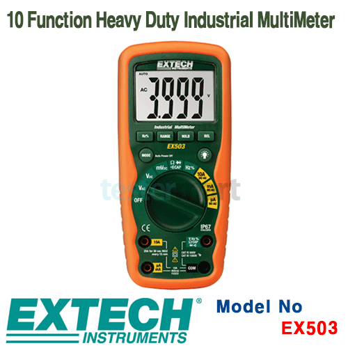 [EXTECH] EX503, 10 Function Heavy Duty Industrial MultiMeter, 다기능 멀티메타, 디지털 멀티메타 [익스텍]