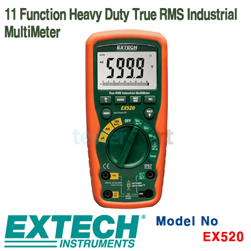 [EXTECH] EX520, 11 Function Heavy Duty True RMS Industrial MultiMeter, 다기능 멀티메타, 디지털 멀티메타 [익스텍]
