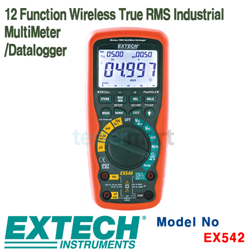 [EXTECH] EX542, 12 Function Wireless True RMS Industrial MultiMeter/Datalogger, 다기능 멀티메타, 디지털 멀티메타, 데이터로거 [익스텍]