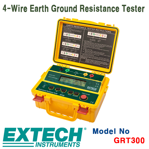 [EXTECH] GRT300, 4-Wire Earth Ground Resistance Tester, 접지저항계 [익스텍]