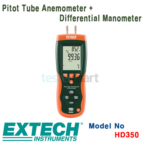 [EXTECH] HD350, Pitot Tube Anemometer + Differential Manometer, 풍력계, 압력계 [익스텍]
