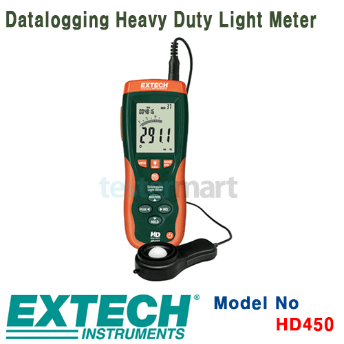 [EXTECH] HD450, Datalogging Heavy Duty Light Meter, 조도계 [익스텍]