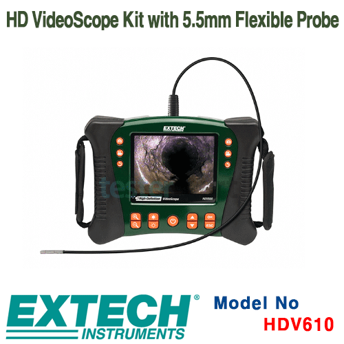 [EXTECH] HDV610, HD VideoScope Kit with 5.5mm Flexible Probe, 비디오 스코프 키트 [익스텍]