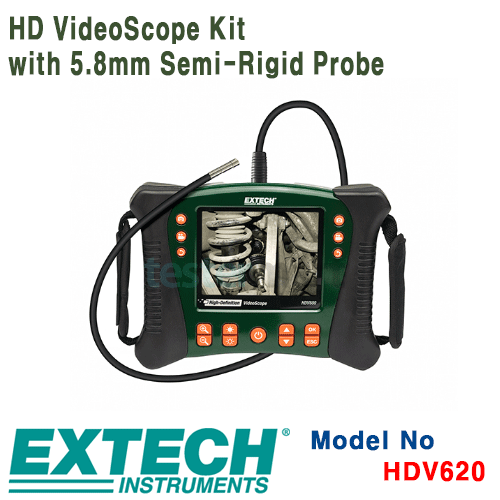 [EXTECH] HDV620, HD VideoScope Kit with 5.8mm Semi-Rigid Probe, 비디오 스코프 키트 [익스텍]