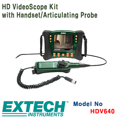 [EXTECH] HDV640, HD VideoScope Kit with Handset/Articulating Probe, 비디오 스코프 키트 [익스텍]