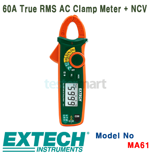 [EXTECH] MA61, 60A True RMS AC Clamp Meter + NCV, 클램프메타 [익스텍]