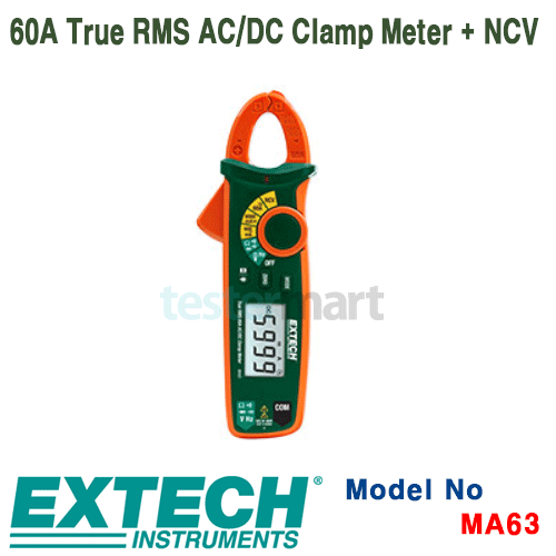 [EXTECH] MA63, 60A True RMS AC/DC Clamp Meter + NCV, 클램프메타 [익스텍]