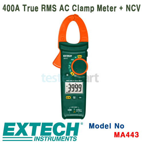 [EXTECH] MA443, 400A True RMS AC Clamp Meter + NCV, 클램프메타 [익스텍]