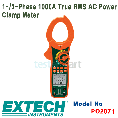 [EXTECH] PQ2071, 1-/3-Phase 1000A True RMS AC Power Clamp Meter, 클램프메타 [익스텍]