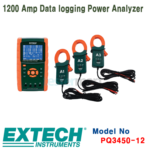 [EXTECH] PQ3450-12, 1200A Data logging Power Analyzer Kit, 전력분석계 [익스텍]