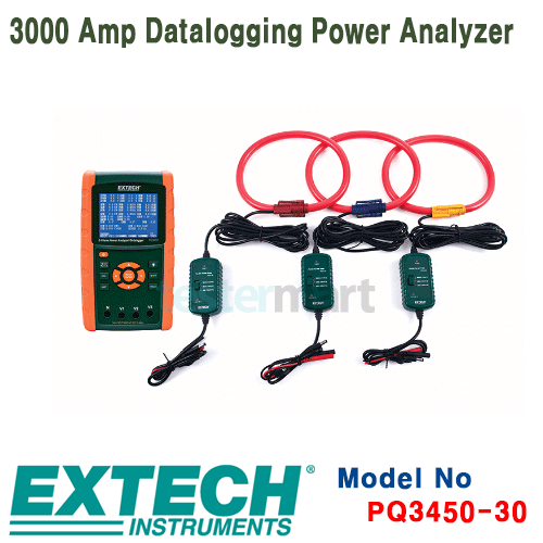 [EXTECH] PQ3450-30, 3000A Datalogging Power Analyzer Kit, 전력분석계 [익스텍]