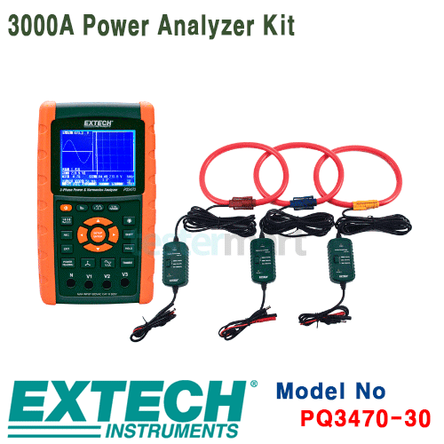 [EXTECH] PQ3470-30, 3000A Power Analyzer Kit, PQ3470 with PQ34-30, 전력분석기 [익스텍]