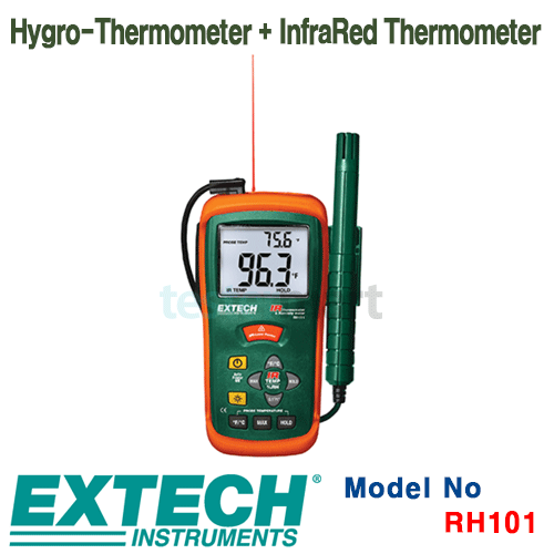 [EXTECH] RH101, Hygro-Thermometer + InfraRed Thermometer, 온습도계 [익스텍]