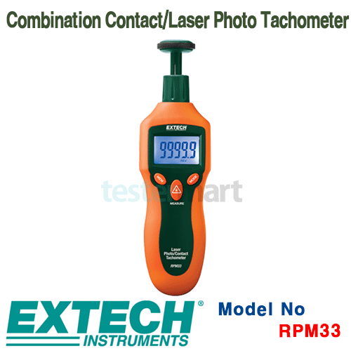 [EXTECH] RPM33, Combination Contact/Laser Photo Tachometer, 회전계 [익스텍]