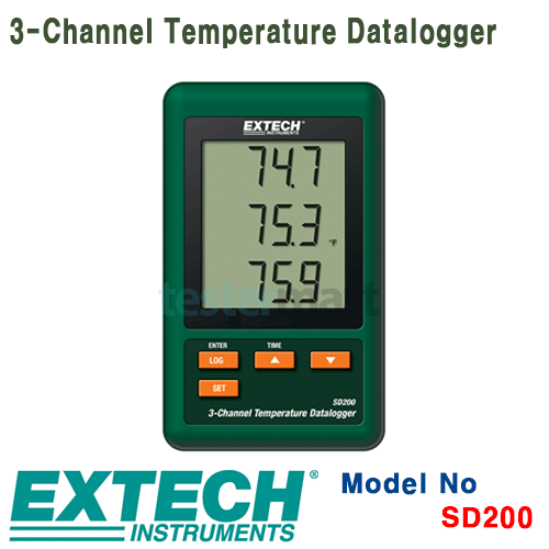 [EXTECH] SD200, 3-Channel Temperature Datalogger,  온도 데이터로거 [익스텍]