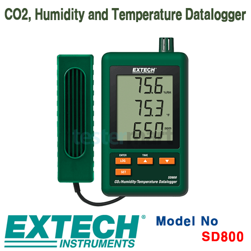 [EXTECH] SD800, CO2, Humidity and Temperature Datalogger, 데이터로거 [익스텍]