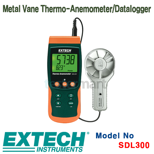 [EXTECH] SDL300, Metal Vane Thermo-Anemometer/Datalogger, 온도 데이터로거 [익스텍]