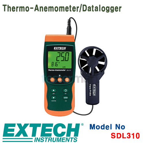 [EXTECH] SDL310, Thermo-Anemometer/Datalogger, 데이터로거 [익스텍]
