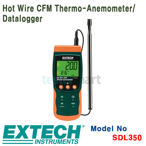 [EXTECH] SDL350, Hot Wire CFM Thermo-Anemometer/Datalogger, 데이터로거 [익스텍]