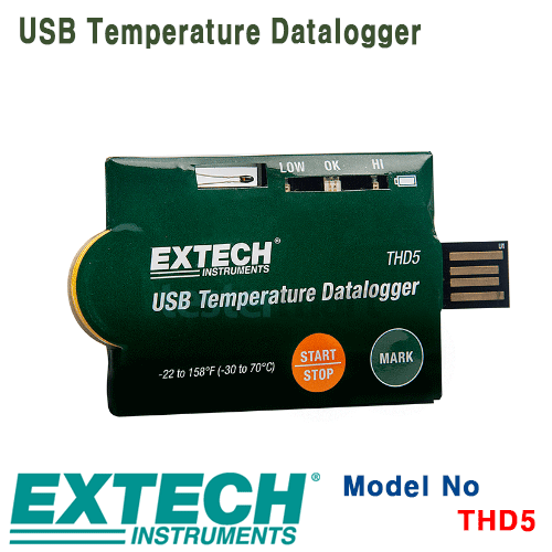 [EXTECH] THD5, USB Temperature Datalogger(Pack of 10), 온도계, 데이터로거 [익스텍]