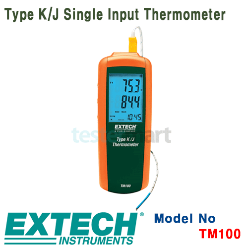 [EXTECH] TM100, Type K/J Single Input Thermometer, 온도계 [익스텍]