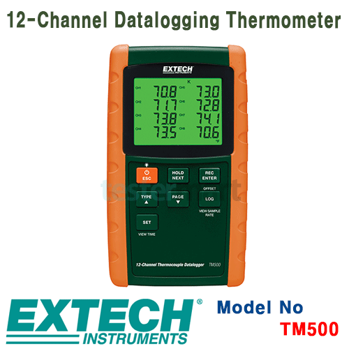 [EXTECH] TM500, 12-Channel Datalogging Thermometer, 온도계 [익스텍]