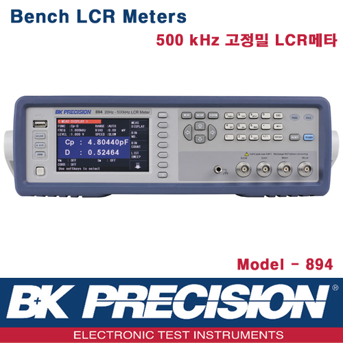 B&K PRECISION 894, 500 kHz Bench LCR Meter, 고성능 LCR메타, B&K 894