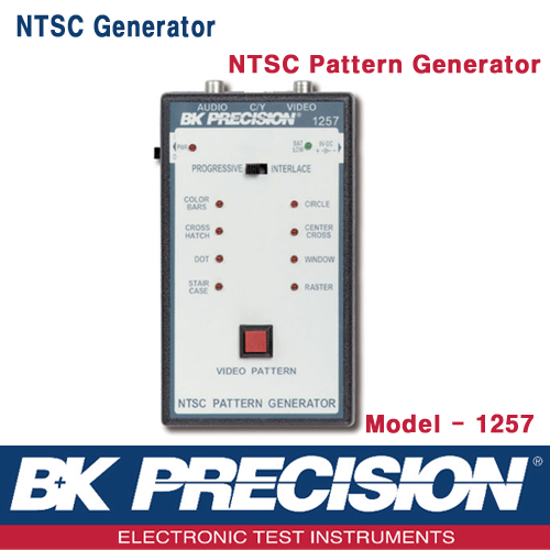 B&K PRECISION 1257, NTSC Generator, NTSC Pattern Generator, 휴대형 NTSC 패턴 발생기, B&K 1257