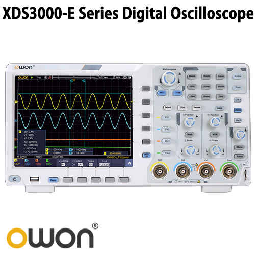 [OWON XDS-3104E] 100MHz/4CH, 디지털오실로스코프, Digital Oscilloscope