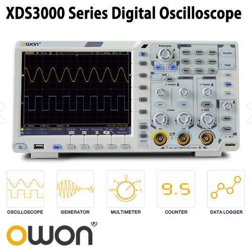 [OWON XDS-3102] 100MHz/2CH, 디지털오실로스코프, Digital Oscilloscope