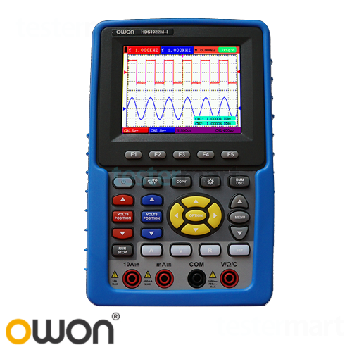 [OWON] HDS1022M-I, 20MHz/2CH, Isolation Handheld Digital Oscilloscope
