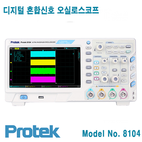 [Protek 8104] 100MHz/4CH, 1GSa/s, 디지털 오실로스코프