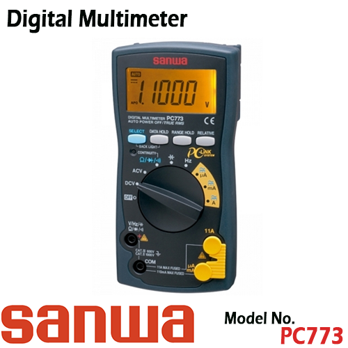 [SANWA] PC773, 디지털 멀티미터, 데이터처리