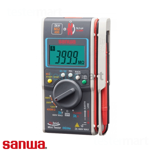 [SANWA] DG34a, 디지털 멀티미터, 절연 저항계, 100A AC/DC 클램프미터