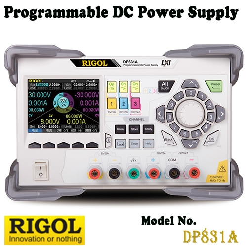 [RIGOL DP831A] 8V/5A x 1채널, 30V/2A x 1채널, -30V/2A x 1채널, 165W, DC전원공급기