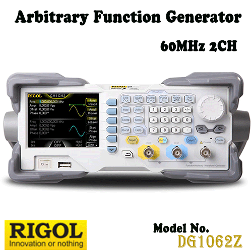 [RIGOL DG1062Z] 60MHz, 2CH, 200MSa/s, Arbitrary Function Generator, 임의파형발생기