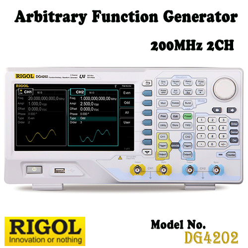 [RIGOL DG4202] 200MHz, 2CH, 500MSa/s, Arbitrary Function Generator, 임의파형발생기