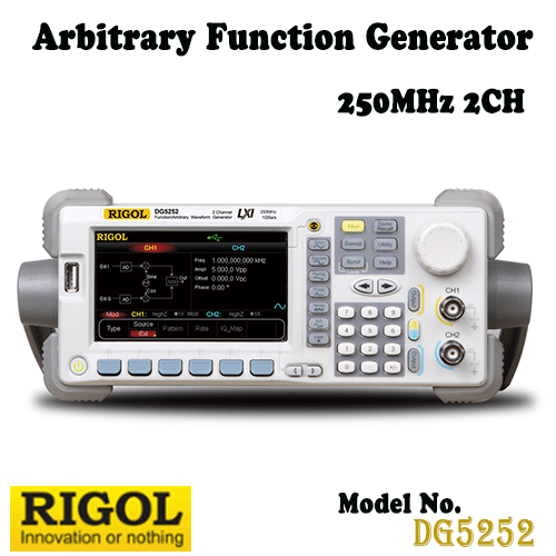 [RIGOL DG5252] 250MHz, 2CH, 1GSa/s, Arbitrary Function Generator, 임의파형발생기