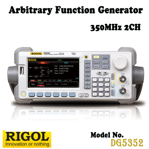 [RIGOL DG5352] 350MHz, 2CH, 1GSa/s, Arbitrary Function Generator, 임의파형발생기