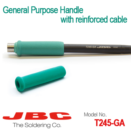 T245-GA, General Purpose Handle with reinforced cable, 고전력용 핸들, JBC Tools
