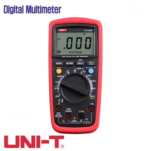 [UNI-Trend UT139A] 2000 Count, 휴대형 디지털 멀티미터, True RMS Digital Multimeter