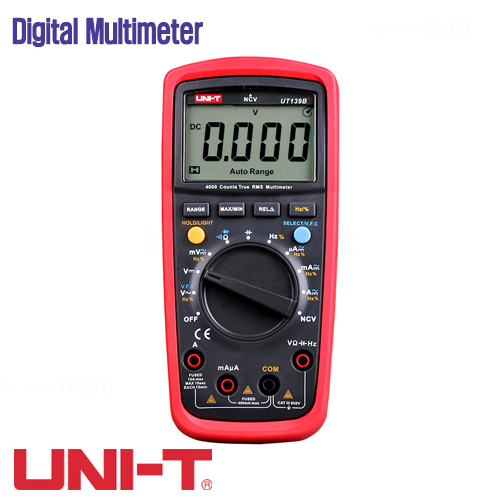 [UNI-Trend UT139B] 4000 Count, 휴대형 디지털 멀티미터, True RMS Digital Multimeter