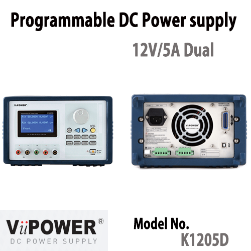 [VUPOWER] K1205D, 12V/5A, 2채널, 120W, Programmable DC Power supply,뷰파워,전원공급기